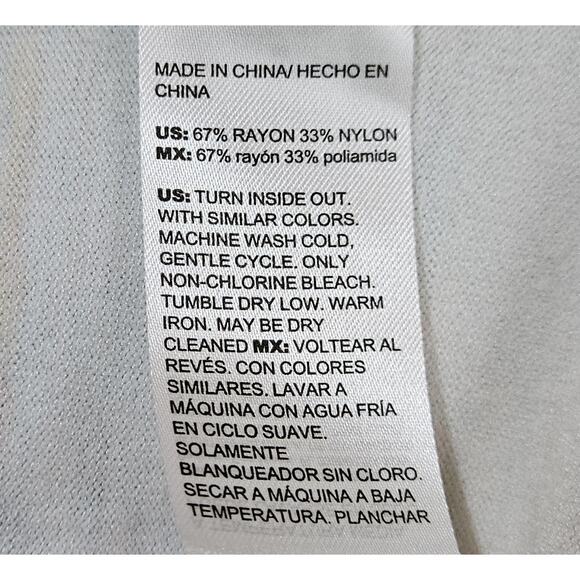 CHICO'S 4 Women's XXL Cardigan Sweater Ocean Watercolor Open Turquoise Bust 46" - Picture 8 of 8